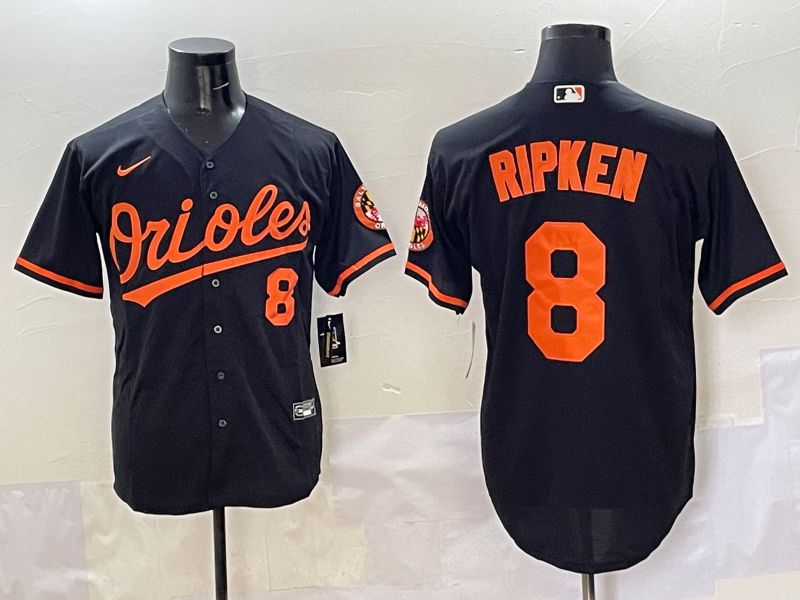 Men Baltimore Orioles #8 Ripken Black Game 2025 Nike MLB Jersey style 5095